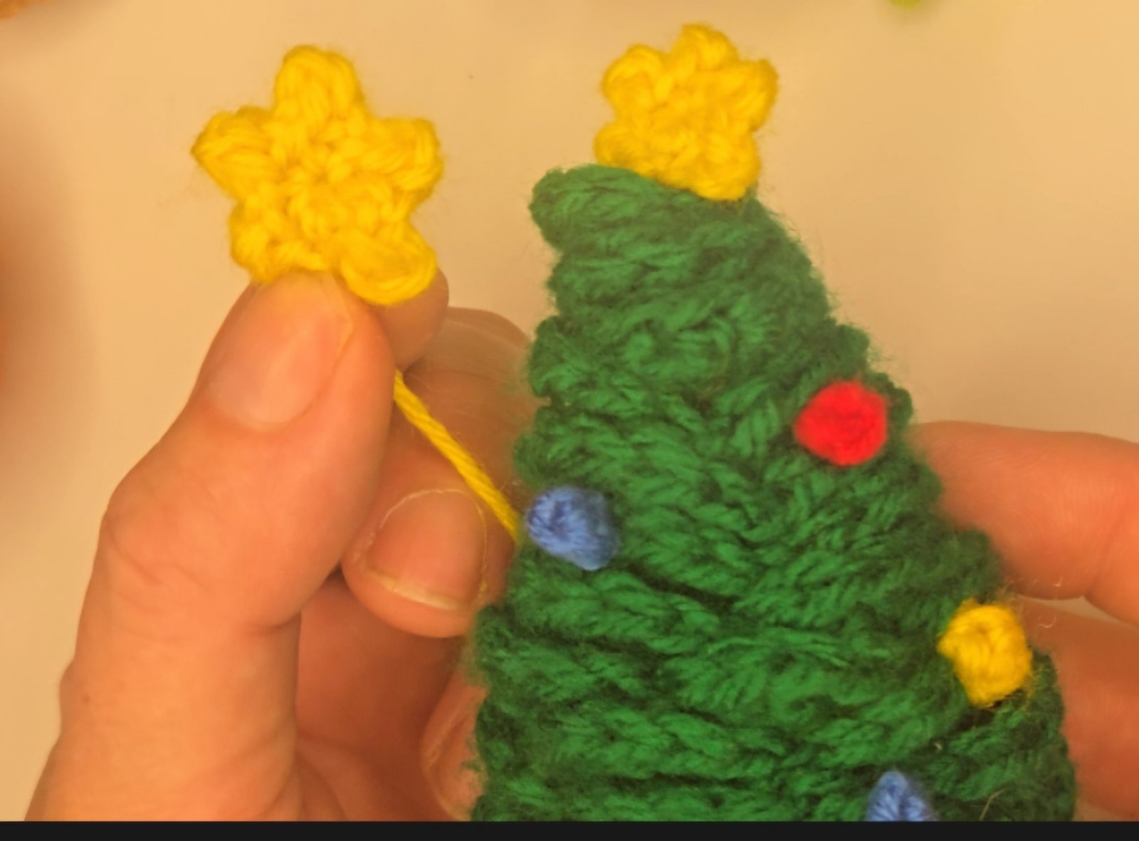 How to Crochet a Mini Ruffle Christmas Tree 🎄 Easy Holiday Amigurumi! - Image 6