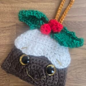 Cute Christmas Pudding Crochet Pattern PDF